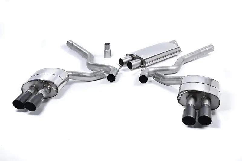 Milltek Quad Outlet Resonated Cat Back (Mustang Ecoboost 15-23) 1