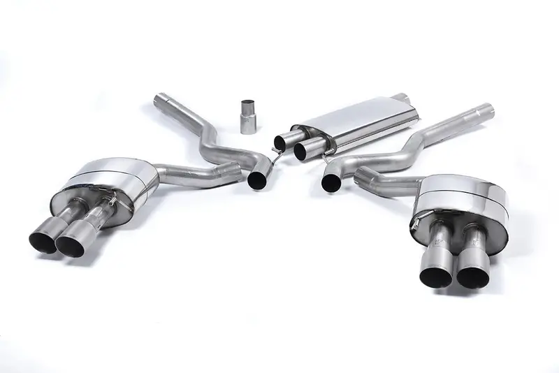 Milltek Quad Outlet Resonated Cat Back (Mustang Ecoboost 15-23) 2