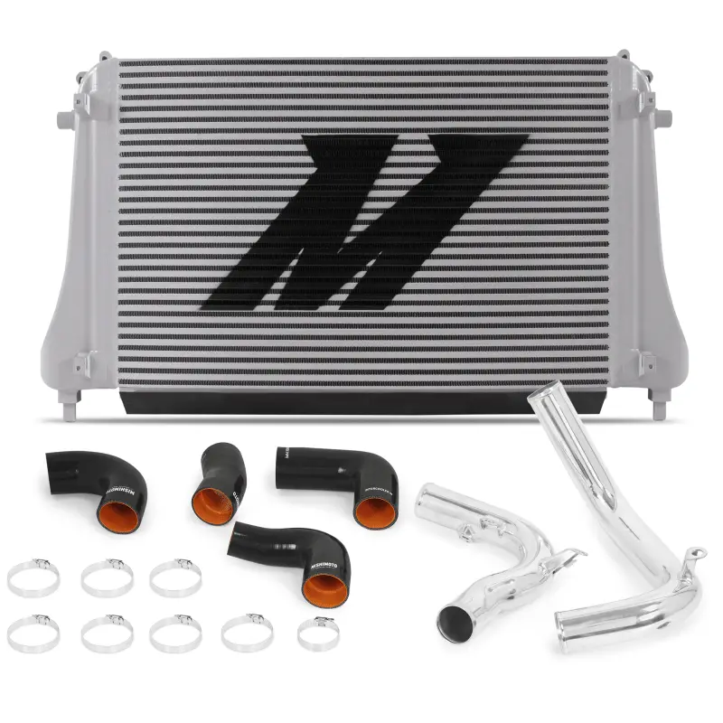 Mishimoto 2015+ Vw Mk7 Golf Tsi / Gti / R Performance Intercooler Kit W/ Pipes (Polished) 1