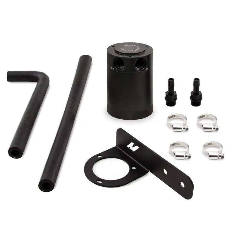Mishimoto 2016+ Honda Civic 1.5L Turbo Baffled Oil Catch Can Kit - Black (Pcv Side) 2