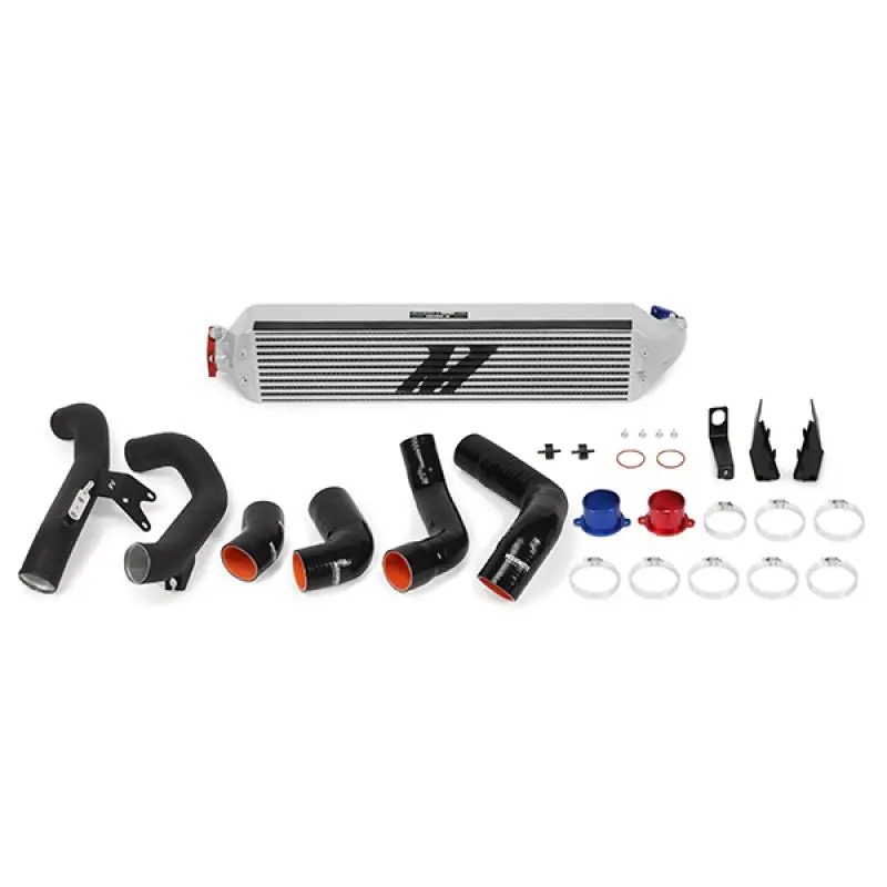 Mishimoto 2016+ Honda Civic 1.5T / 2017+ Honda Civic Si Silver Intercooler Kit W/Black Pipes 1