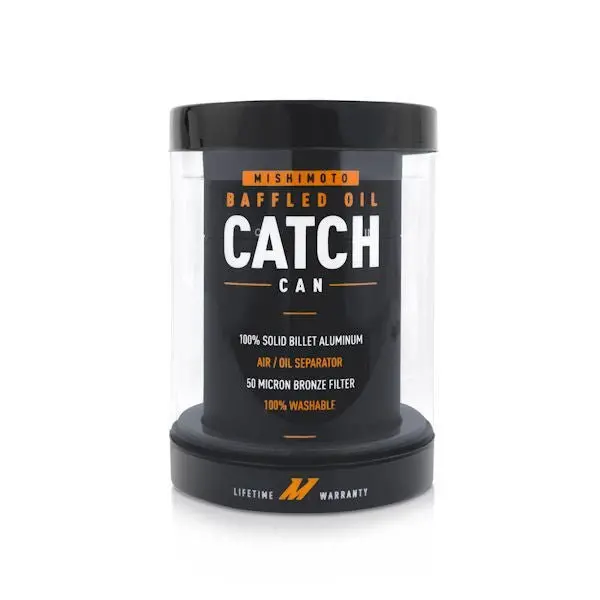 Mishimoto Baffled Catch Can Kit Pcv Side Black 1
