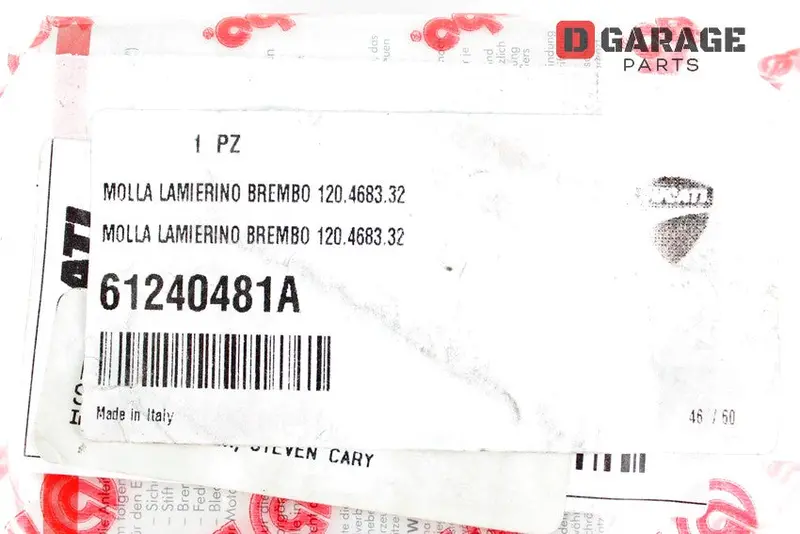 Molletta Lamierino Pastiglie Freno Ducati Diavel 2