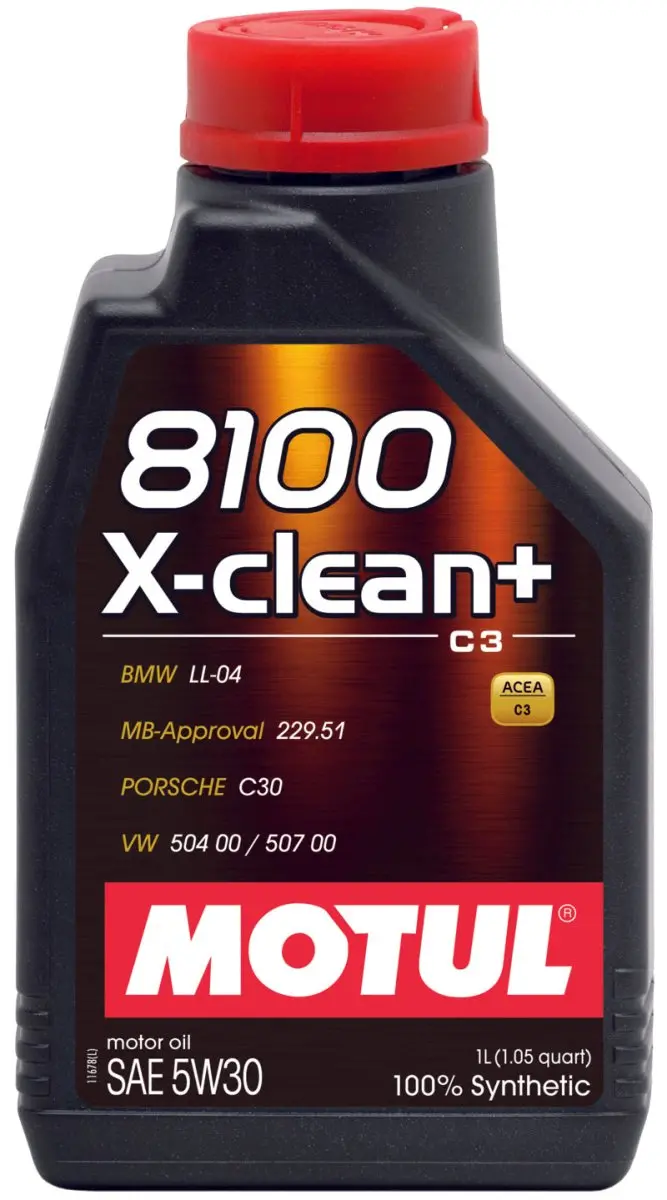 Motul 1L Synthetic Engine Oil 8100 5W30 X-Clean - Ll04- Mb 229.51- 504.00-507.00 - Case Of 12 1
