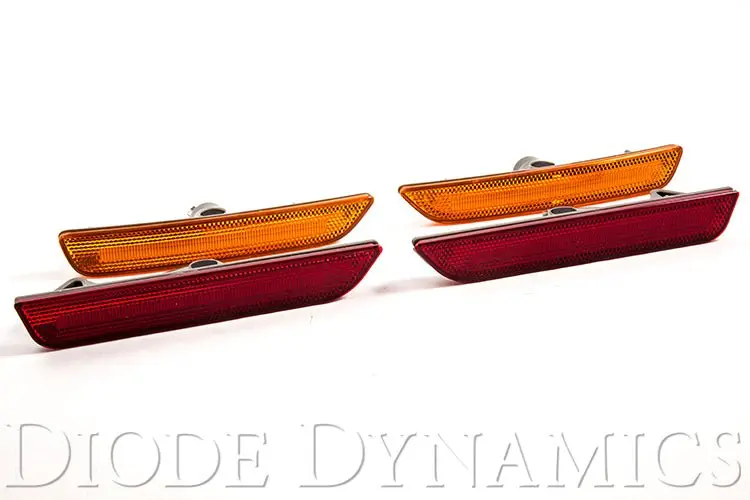 Mustang 2010 Led Sidemarkers Amber/Red Set Diode Dynamics 1