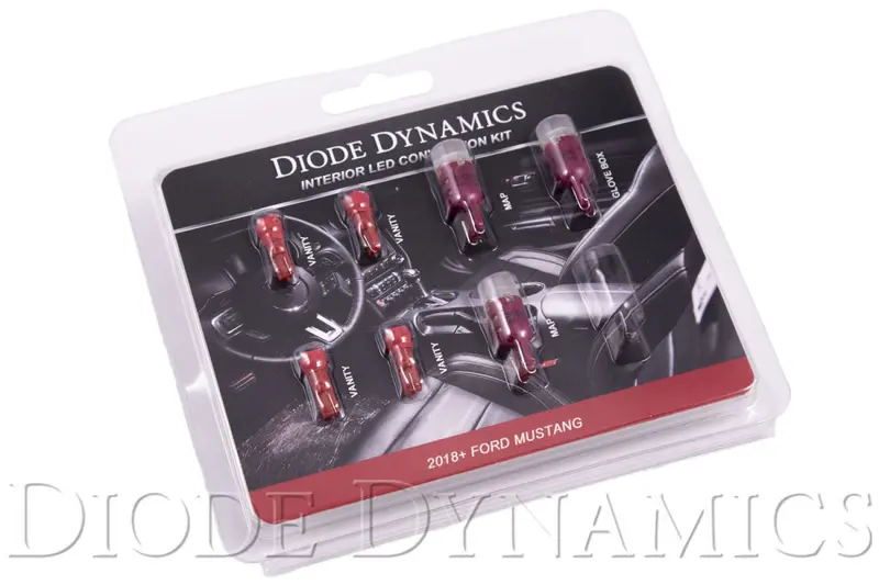 Mustang Interior Led Light Kit 18-19 Mustang Stage 2 Red Diode Dynamics 1
