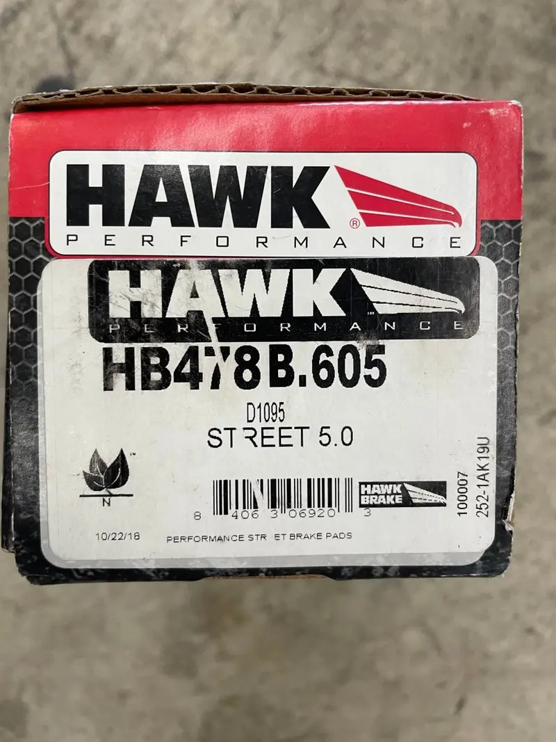 *Open Box*Hawk Hps 5.0 Rear Street Brake Pads (Focus St) 1