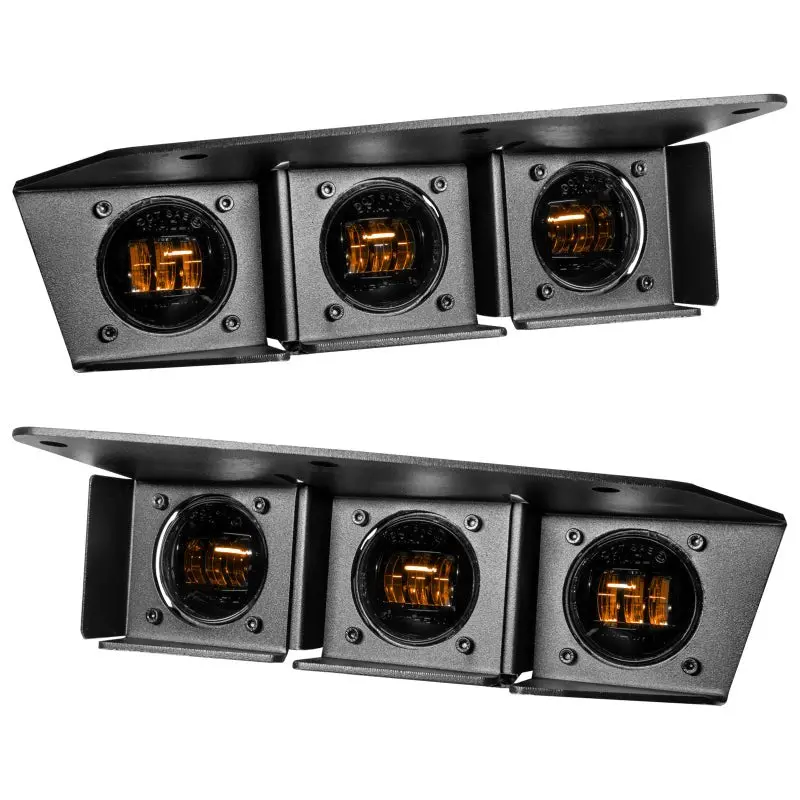 Oracle High 21-22 Ford Bronco Triple Led Fog Light Kit For Steel Bumper 1