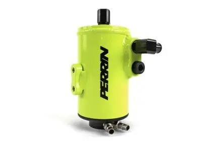 Perrin 02-07 Subaru Wrx/Sti Air Oil Seperator - Neon Yellow 1