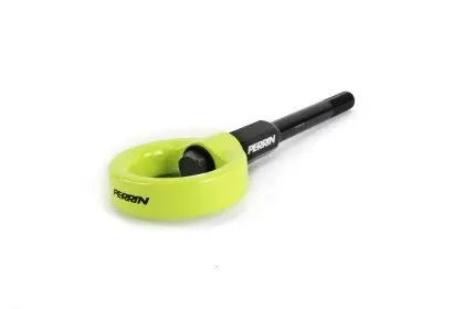Perrin 02-07 Subaru Wrx/Sti Tow Hook Kit (Front) - Neon Yellow 1
