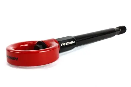 Perrin 08-14 Subaru Wrx/Sti Tow Hook Kit (Front) - Red 1
