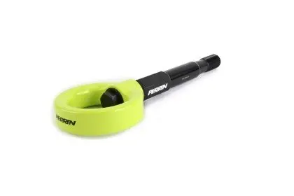 Perrin 15-17 Subaru Wrx/Sti Tow Hook Kit (Front) - Neon Yellow 1