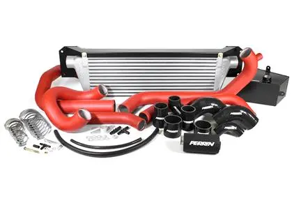 Perrin Performance 2015-2017 Subaru Sti Front Mount Intercooler (Silver Core And Beam) 1