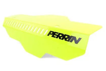 Perrin Subaru Neon Yellow Pulley Cover 1