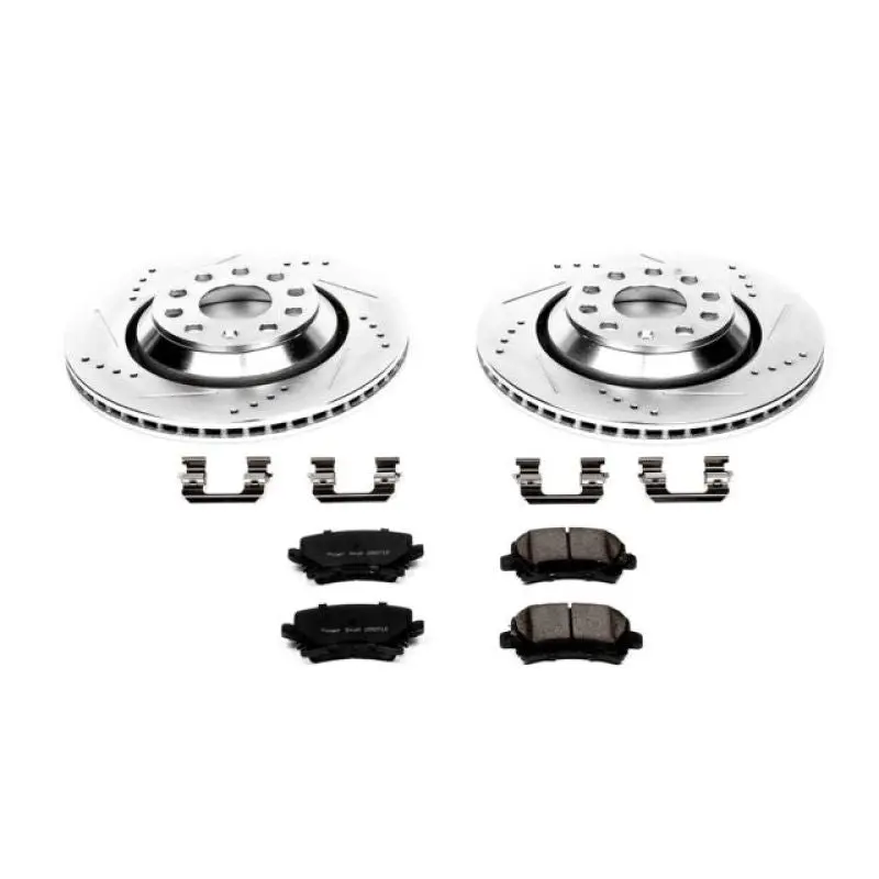 Power Stop 09-17 Volkswagen Cc Rear Z23 Evolution Sport Brake Kit 1
