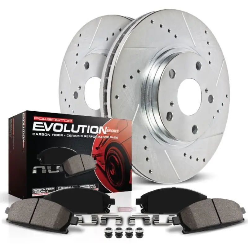 Power Stop 09-17 Volkswagen Cc Rear Z23 Evolution Sport Brake Kit 2