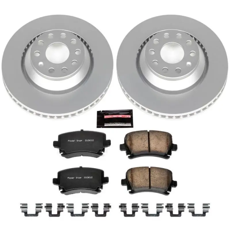 Power Stop 09-17 Volkswagen Cc Rear Z23 Evolution Sport Coated Brake Kit 1