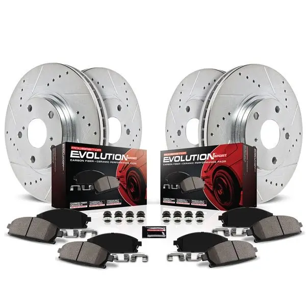 Power Stop 14.5-18 Ford Focus Front & Rear Z23 Evolution Sport Brake Kit 1