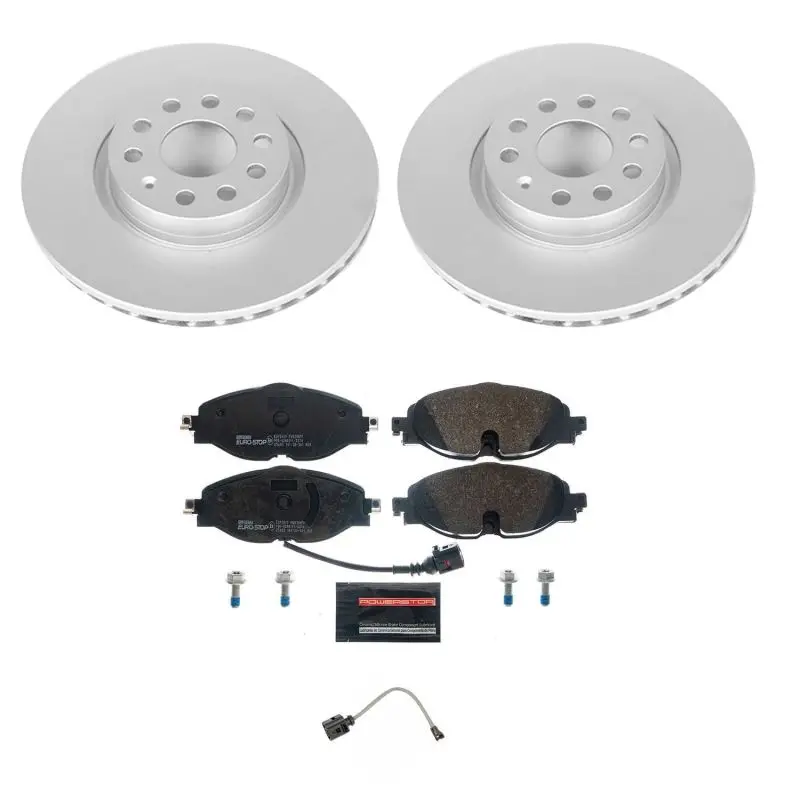 Power Stop 15-18 Audi A3 Front Euro-Stop Brake Kit 1