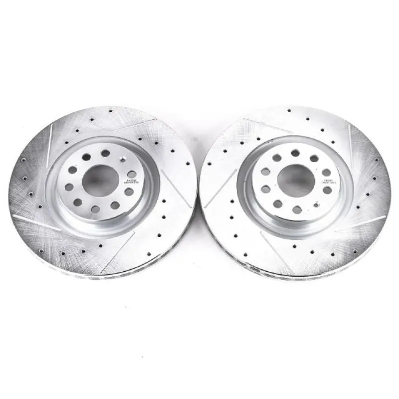 Power Stop 15-18 Audi S3 Front Evolution Drilled & Slotted Rotors - Pair 1