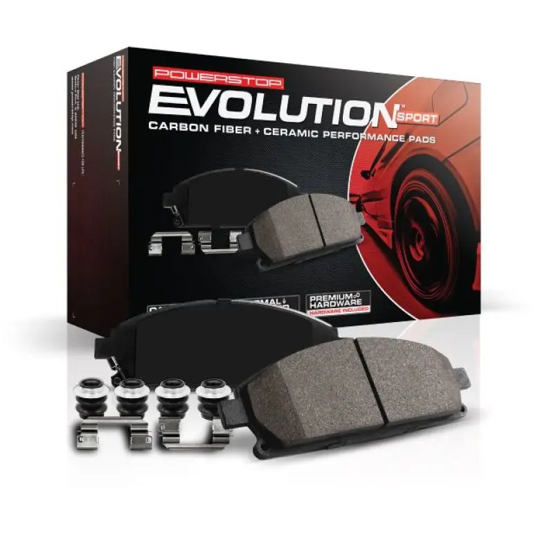 Power Stop 15-19 Audi A3 Front Z23 Evolution Sport Brake Pads W/Hardware 1