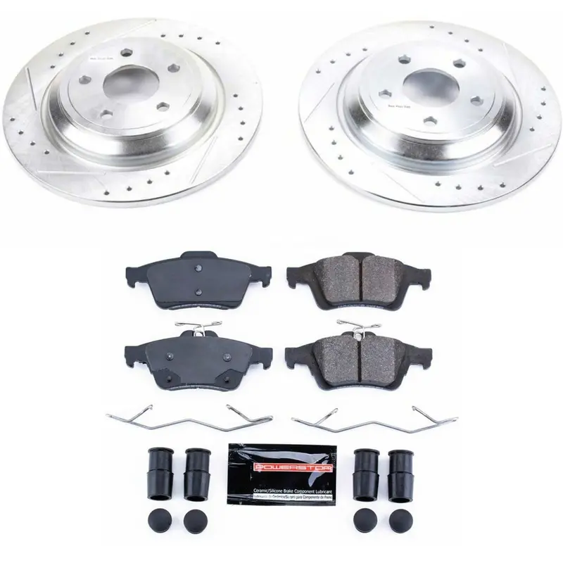 Power Stop 16-18 Ford Focus Rs Rear Z23 Evolution Sport Brake Kit 1