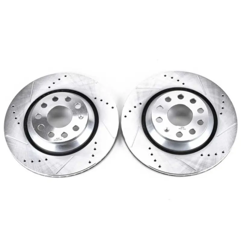 Power Stop 17-18 Audi Rs3 Rear Evolution Drilled & Slotted Rotors - Pair 1
