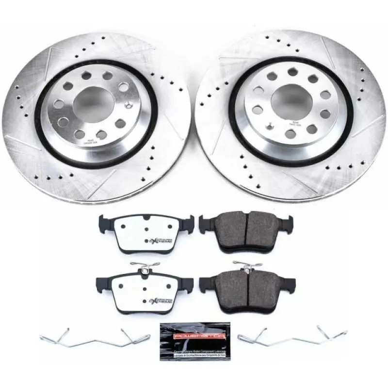 Power Stop 17-18 Audi Rs3 Rear Z26 Street Warrior Brake Kit 1