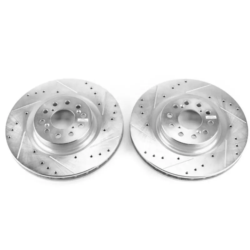 Power Stop 17-18 Honda Civic Front Evolution Drilled & Slotted Rotors - Pair 1