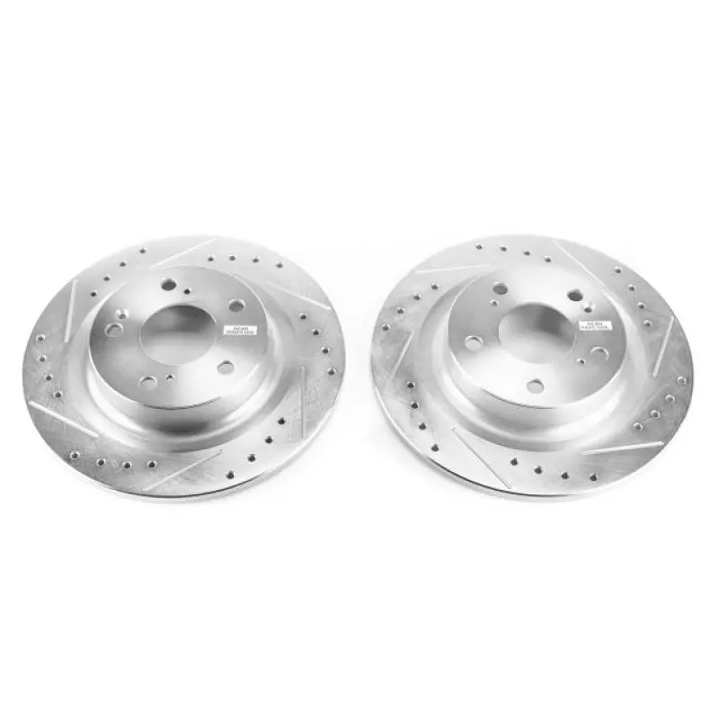 Power Stop 17-18 Honda Civic Rear Evolution Drilled & Slotted Rotors - Pair 1