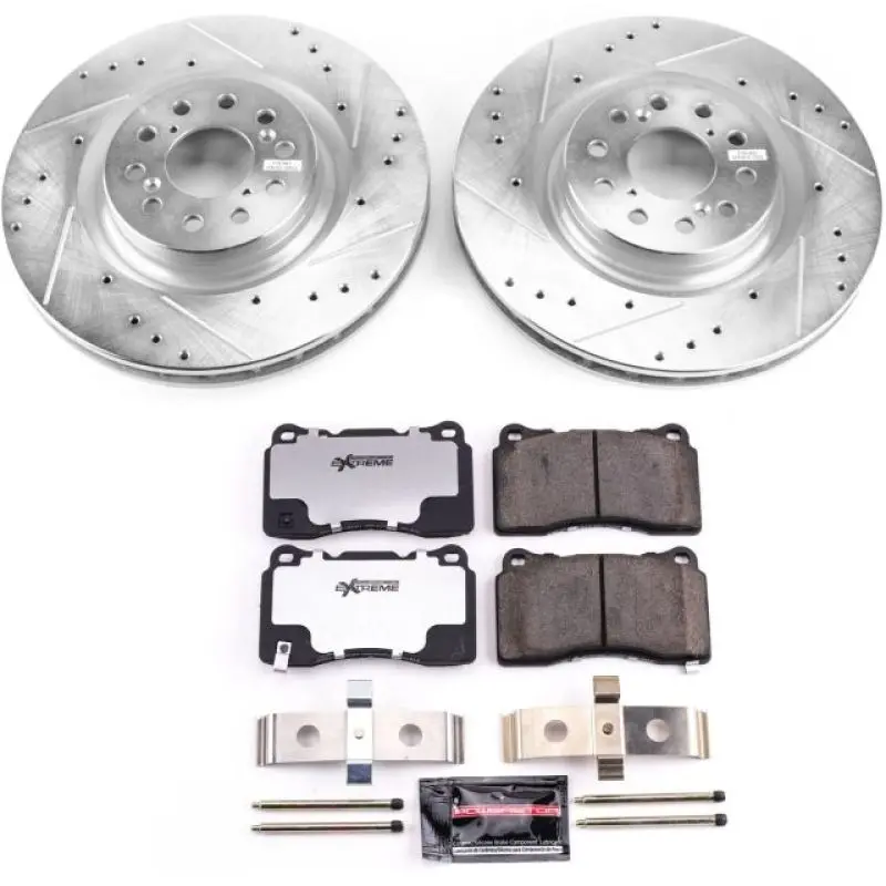 Power Stop 17-19 Honda Civic Front Z26 Street Warrior Brake Kit 1