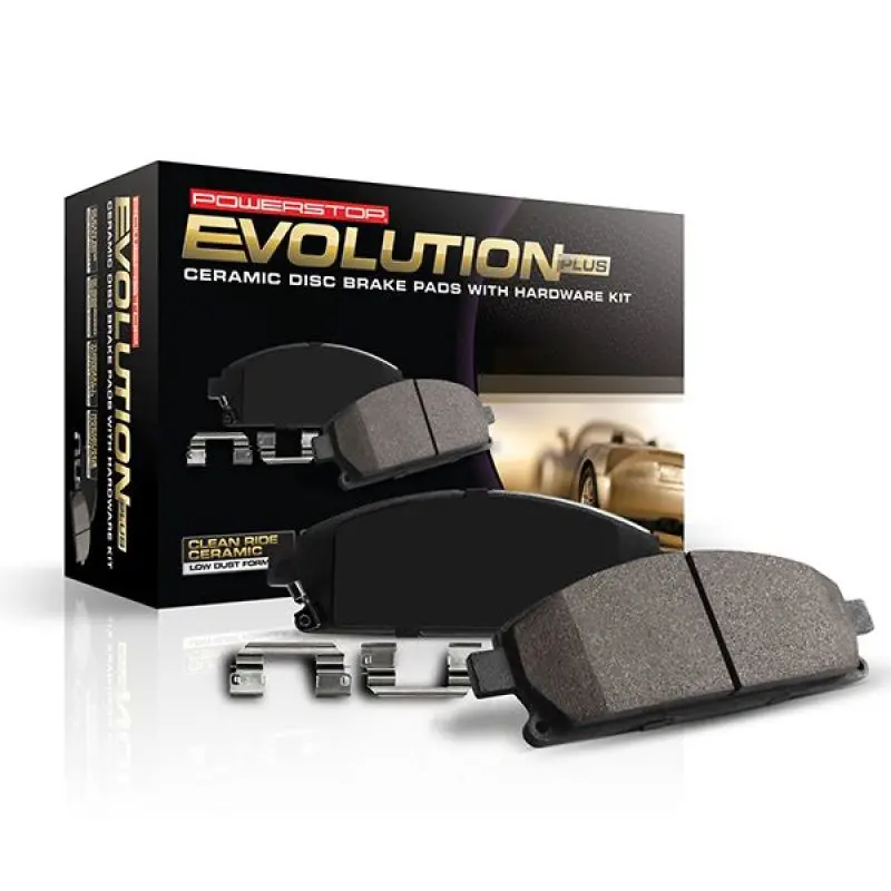 Power Stop 17-21 Honda Civic Front Z17 Evo Ceramic Brake Pads W/Hardware 1