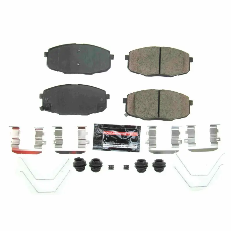 Power Stop 2018 Hyundai Elantra Gt Front Z23 Evolution Sport Brake Pads W/Hardware 1