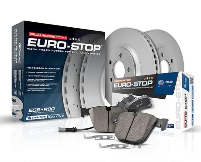 Power Stop 2019 Audi A3 Quattro Front Euro-Stop Brake Kit 1