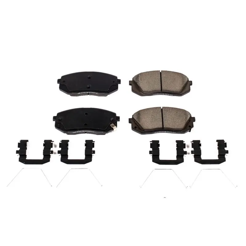 Power Stop 2019 Hyundai Elantra Gt Front Z17 Evolution Ceramic Brake Pads W/Hardware 1