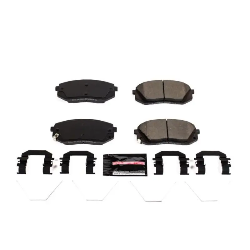 Power Stop 2019 Hyundai Elantra Gt Front Z23 Evolution Sport Brake Pads W/Hardware 1