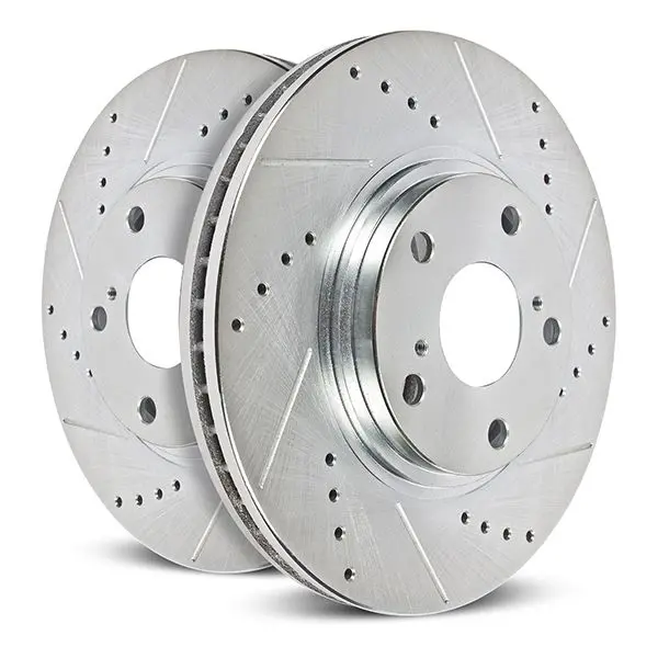 Power Stop 2021 Ford Bronco Sport Rear Evolution Drilled & Slotted Rotors - Pair 1