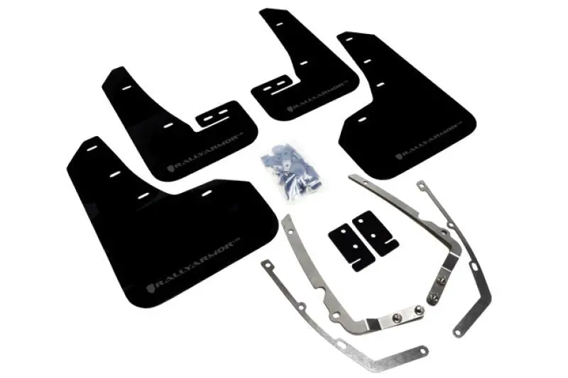 Rally Armor 2015+ Vw Golf/Gti/Tsi Ur Black Mud Flap W/ Grey Logo 1
