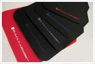 Rally Armor Mud Flaps 15-18 Subaru Wrx/Sti Sedan Ur Black Flap/Green Logo 1