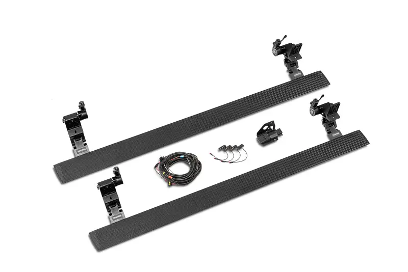 Realtruck 2024 Toyota Tacoma Cc 4Dr Voltstep Electric Running Board Kit (No Drill) - Tex. Blk 1