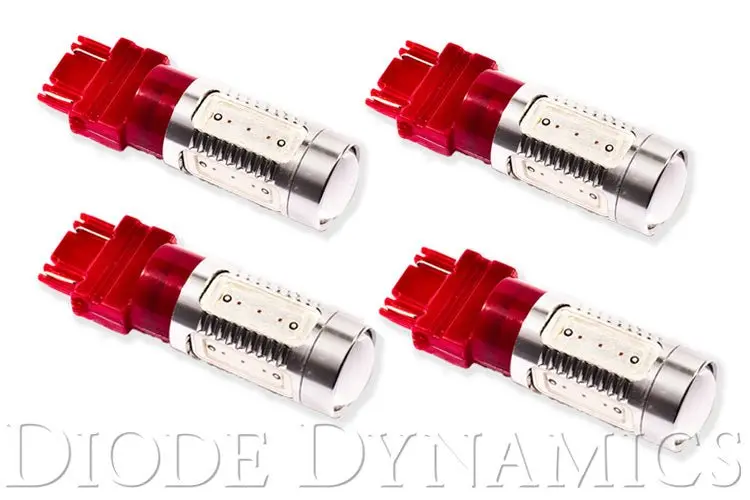 Rear Turn/Tail Light Led For 2007-2013 Gmc Sierra 1500 3157 Led Bulb Hp11 Led Red Set Of 4 Diode Dynamics 1