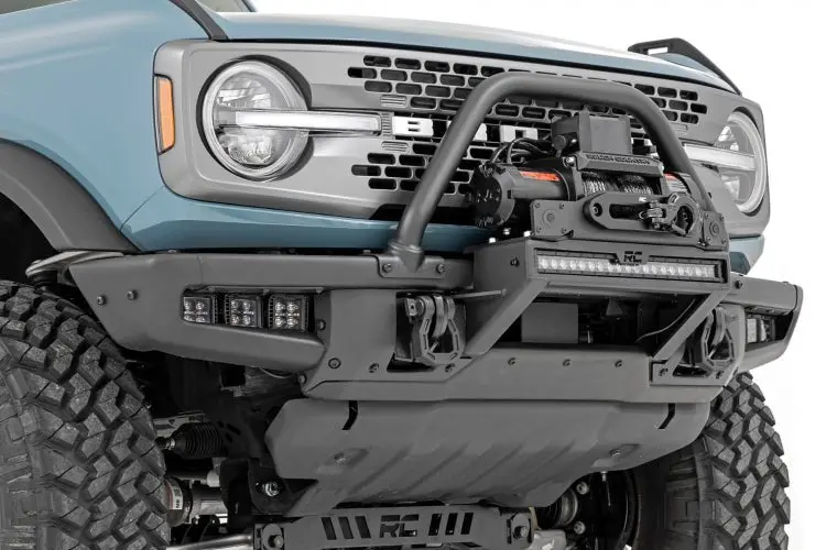 Rough Country 21+ Bronco Winch Mount - Fits Oe Modular Bumper 1