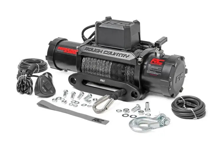 Rough Country 9500-Lb Pro Series Winch Synthetic Rope 1