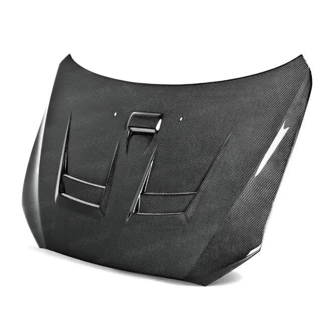 Seibon 08-12 Mitsubishi Lancer Evo X Dv-Style Carbon Fiber Hood 1