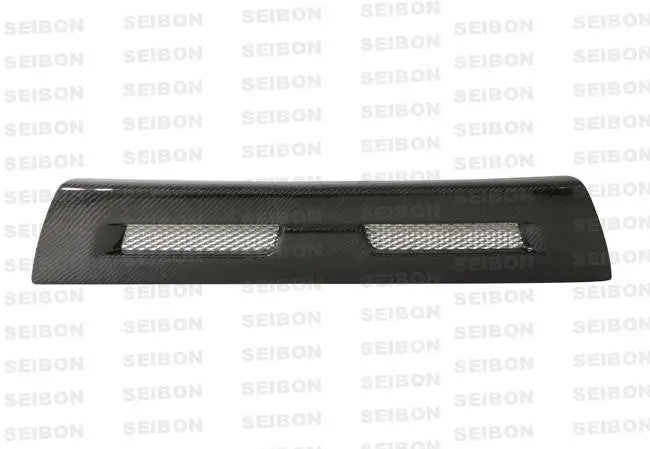 Seibon 08-12 Mitsubishi Lancer Evo X Shaved Emblem Carbon Fiber Front Grill Does Not Fit Mr Model 1