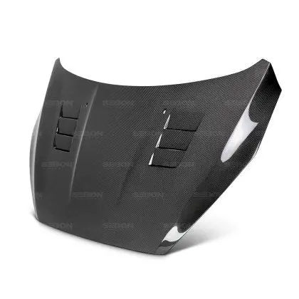 Seibon 15-18 Ford Focus Ts-Style Gloss Finish Carbon Fiber Hood 1