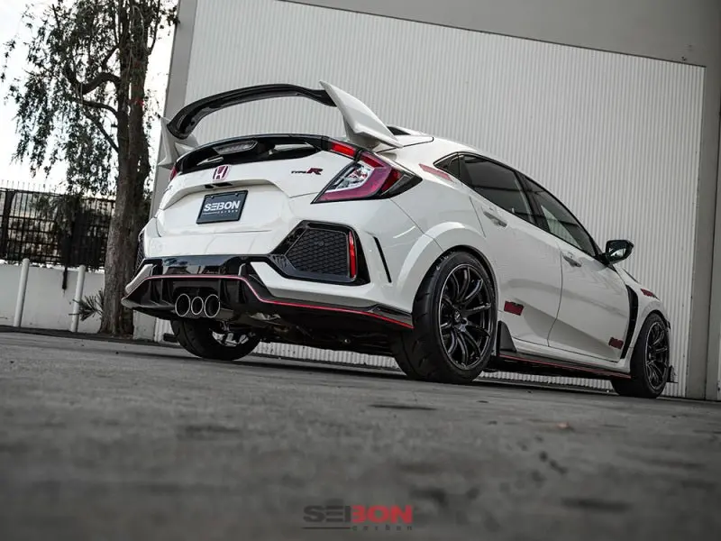 Seibon 16-17 Honda Civic Type R Oem Carbon Fiber Rear Lip 1