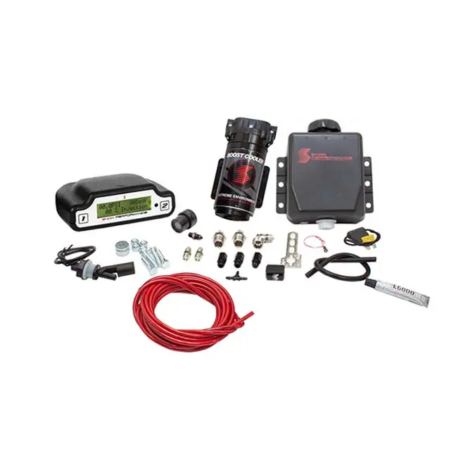 Stage 3 Boost Cooler Efi 2D Map Progressive Water-Methanol Injection Kit (Red High Temp Nylon, Quick-Connect Fittings) 1