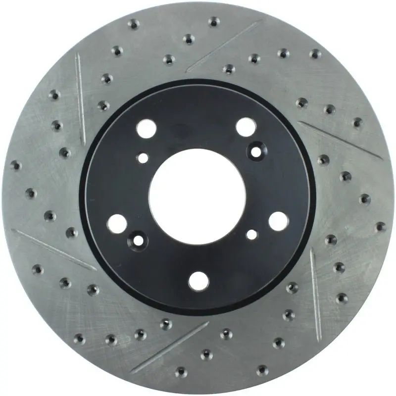Stoptech 06-08 Civic Gx / 02-04 Cr-V / 98-02 Honda Accord V6 / 03-07 Accord 4 Cyl/V6 Mt Slotted & D 1