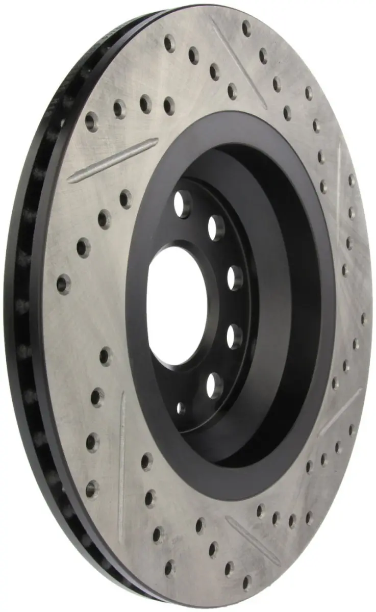 Stoptech 09 Vw Passat Cc / 06-09 Passat Slotted & Drilled Right Rear Rotor 2